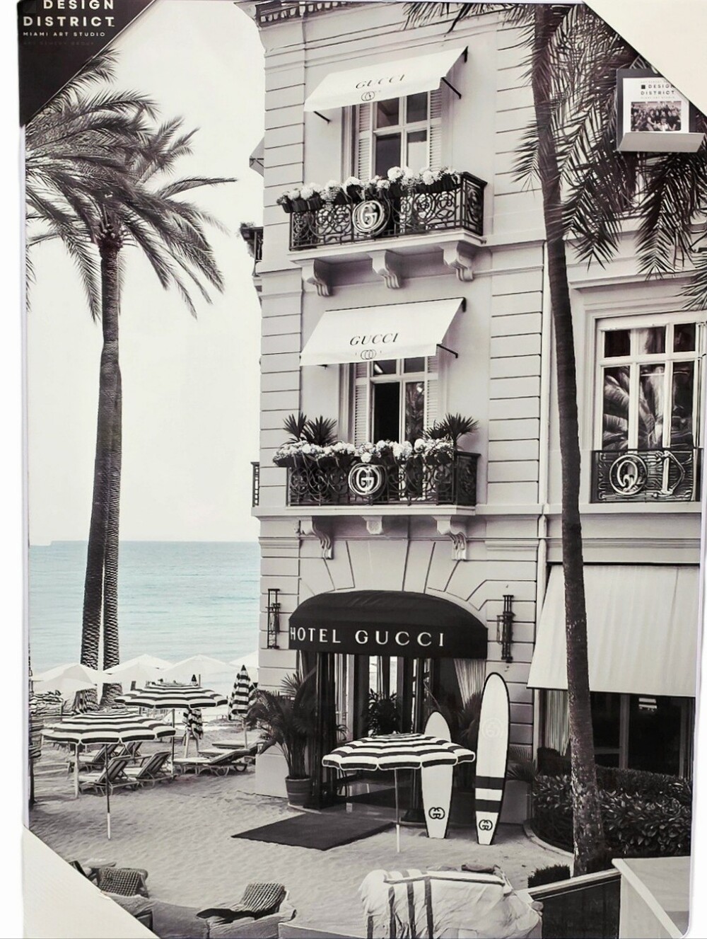 Design District Gucci Coastal Architecture Hotel Studio Board Wall Decor